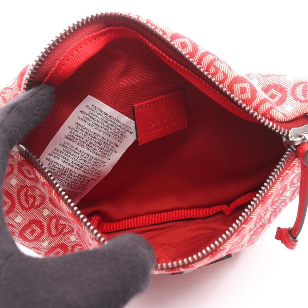 GUCCI Red Leather Fanny Pack - Picture 3 of 5